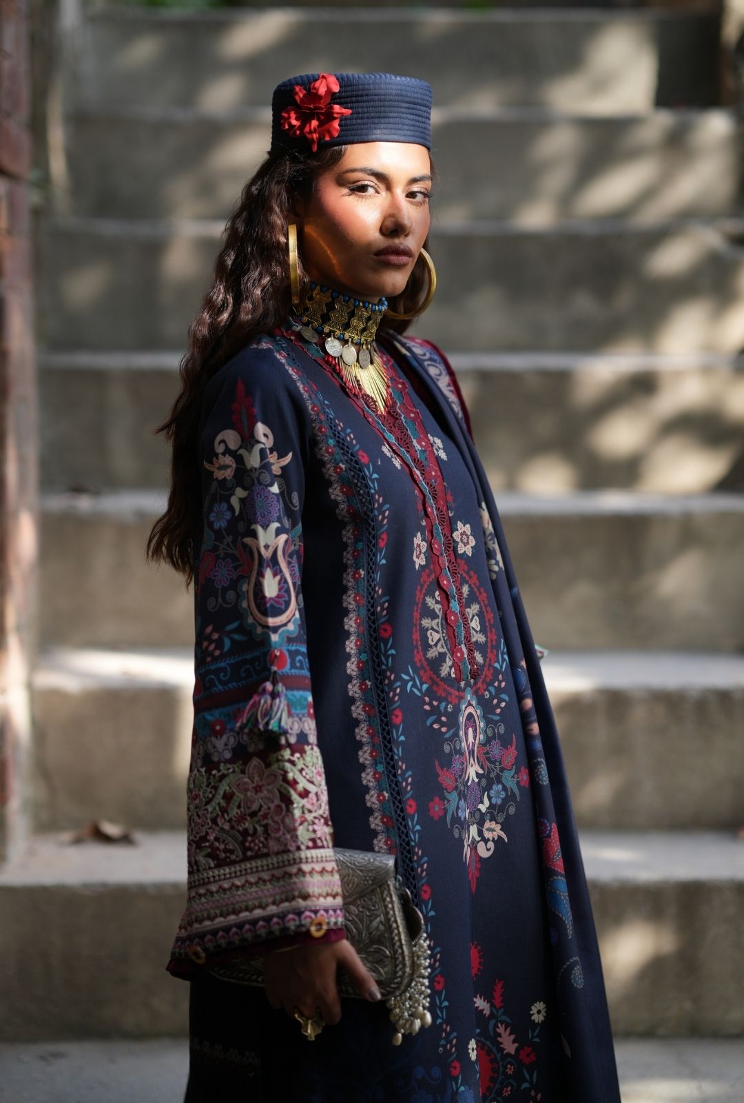 AJR Couture | Sard Sham | Nilofer - Casual Dress - available at Maria Faisal in UK and USA.