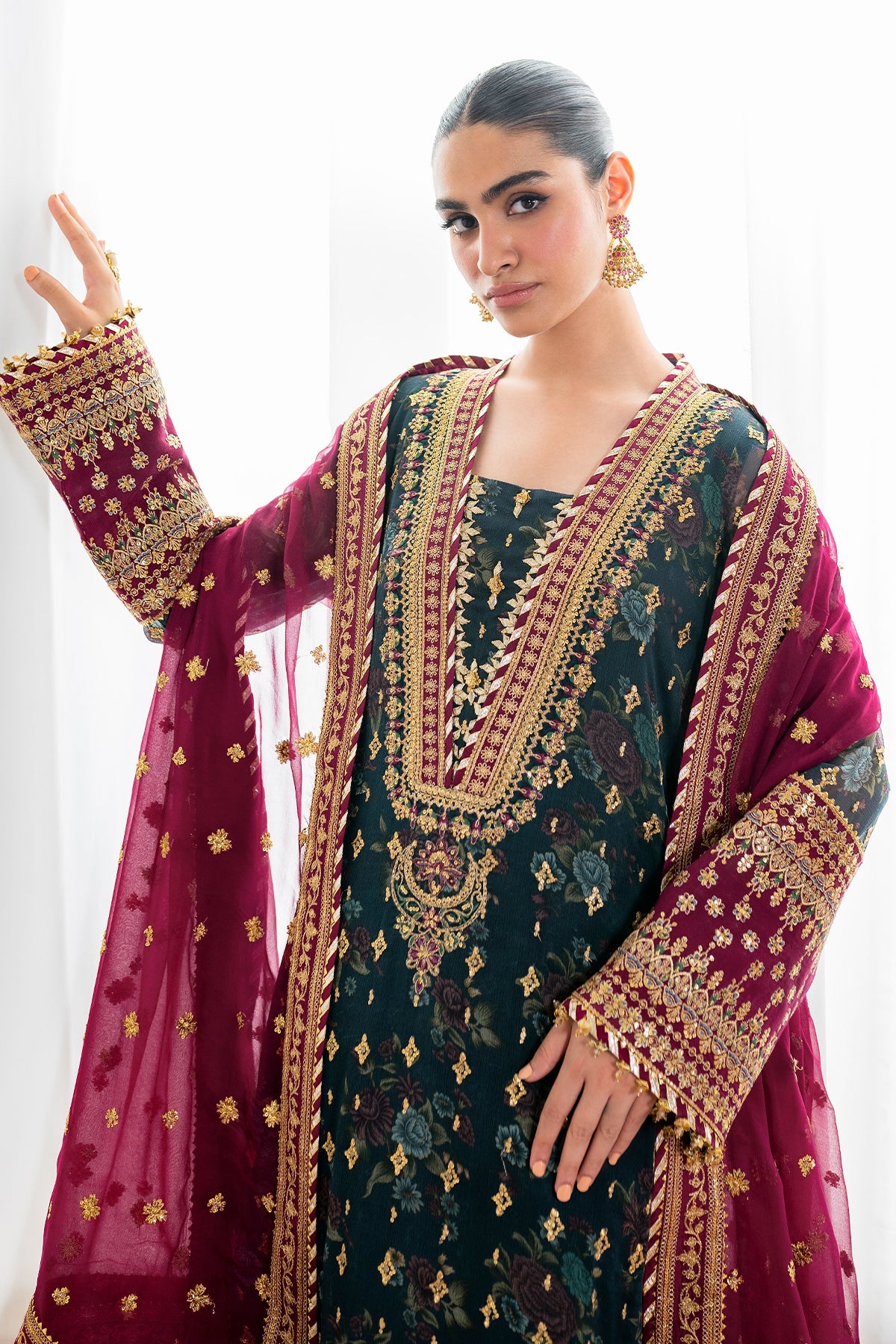 Baroque | Embroidered Chiffon | SF-689