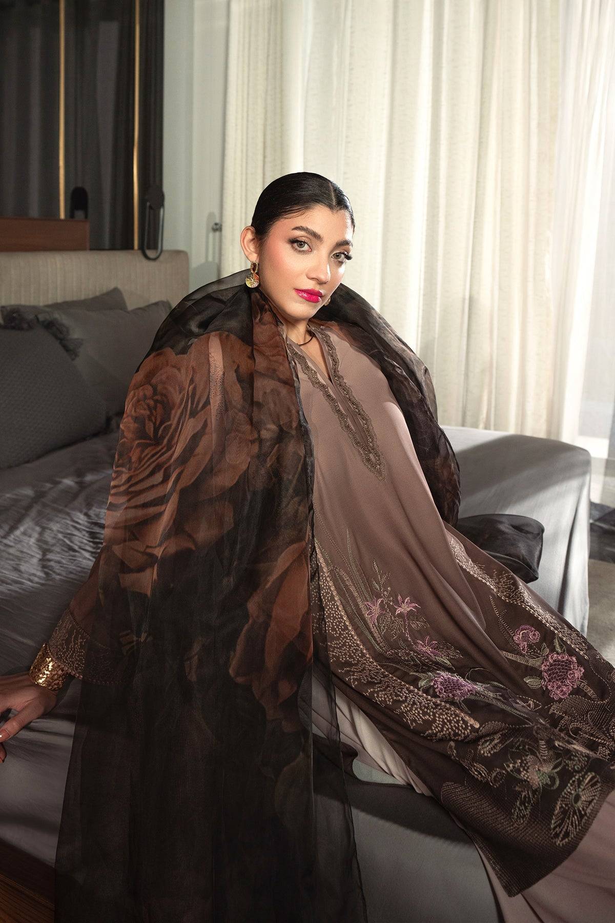 Erum Khan | Eid Edit 25 | Mocha Muse by Maria Faisal - Registered Vendor of : Erum Khan - type : Ladies Clothes - 100% original wedding dresses