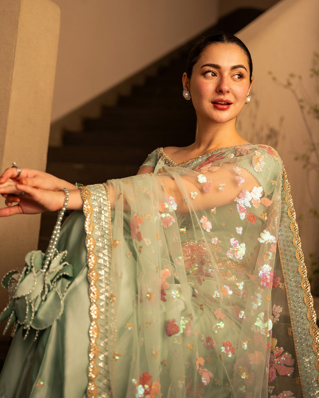 Faiza Saqlain | Reina Luxe | Nureet - Formal Dress - available at Maria Faisal in UK and USA.