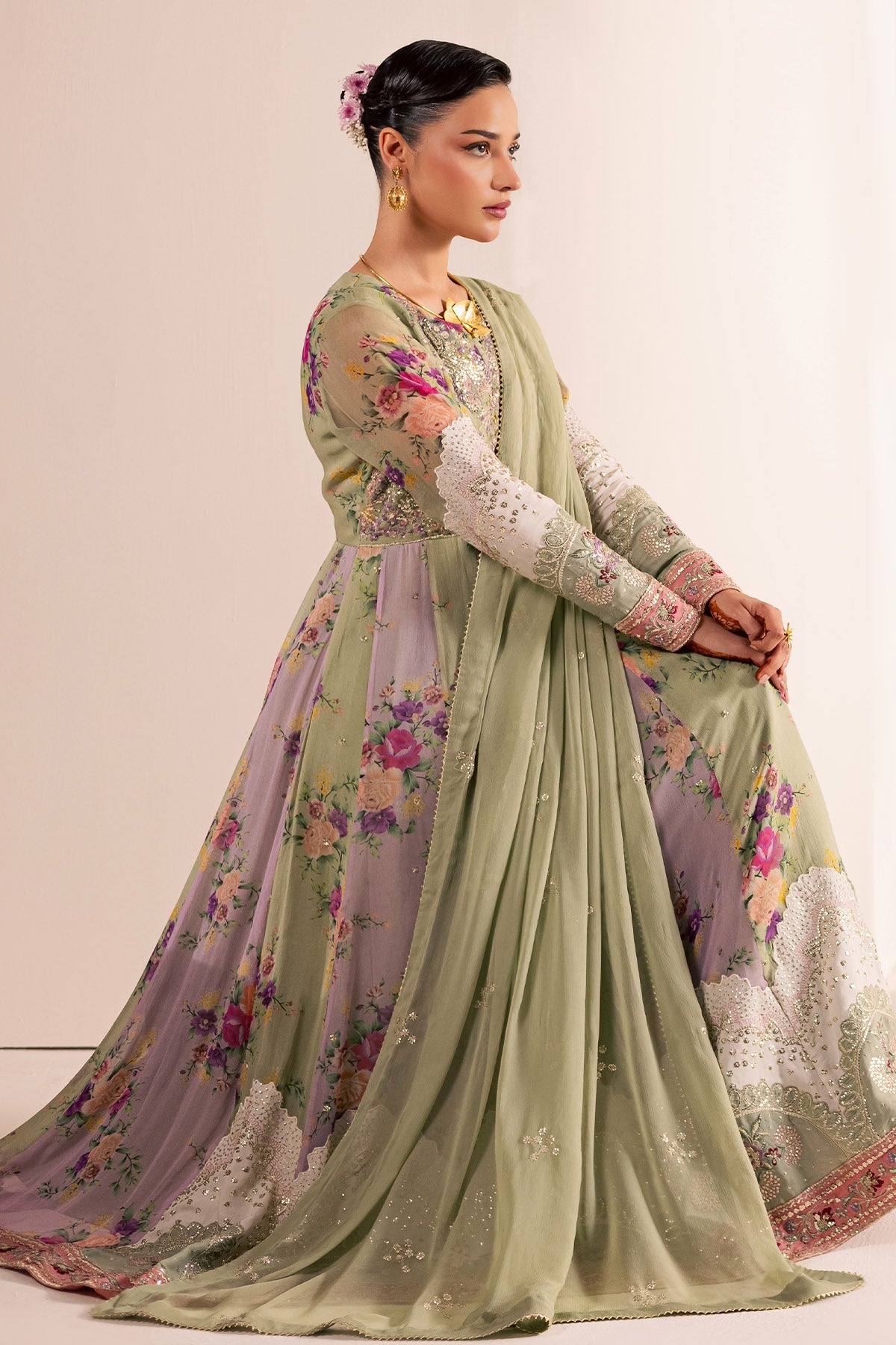 Nureh | Fancy Formal | NP-774 - Formal Dress - available at Maria Faisal in UK and USA.