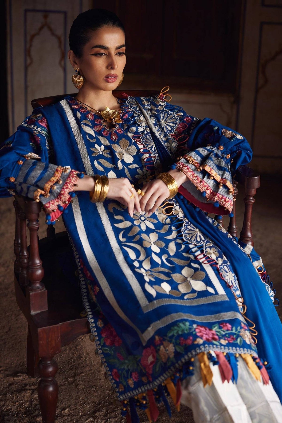 Elan | Luxury Lawn 25 | AURELIA (EL25-08 A) by Maria Faisal - Registered Vendor of : Elan - type : Ladies Clothes - 100% original wedding dresses