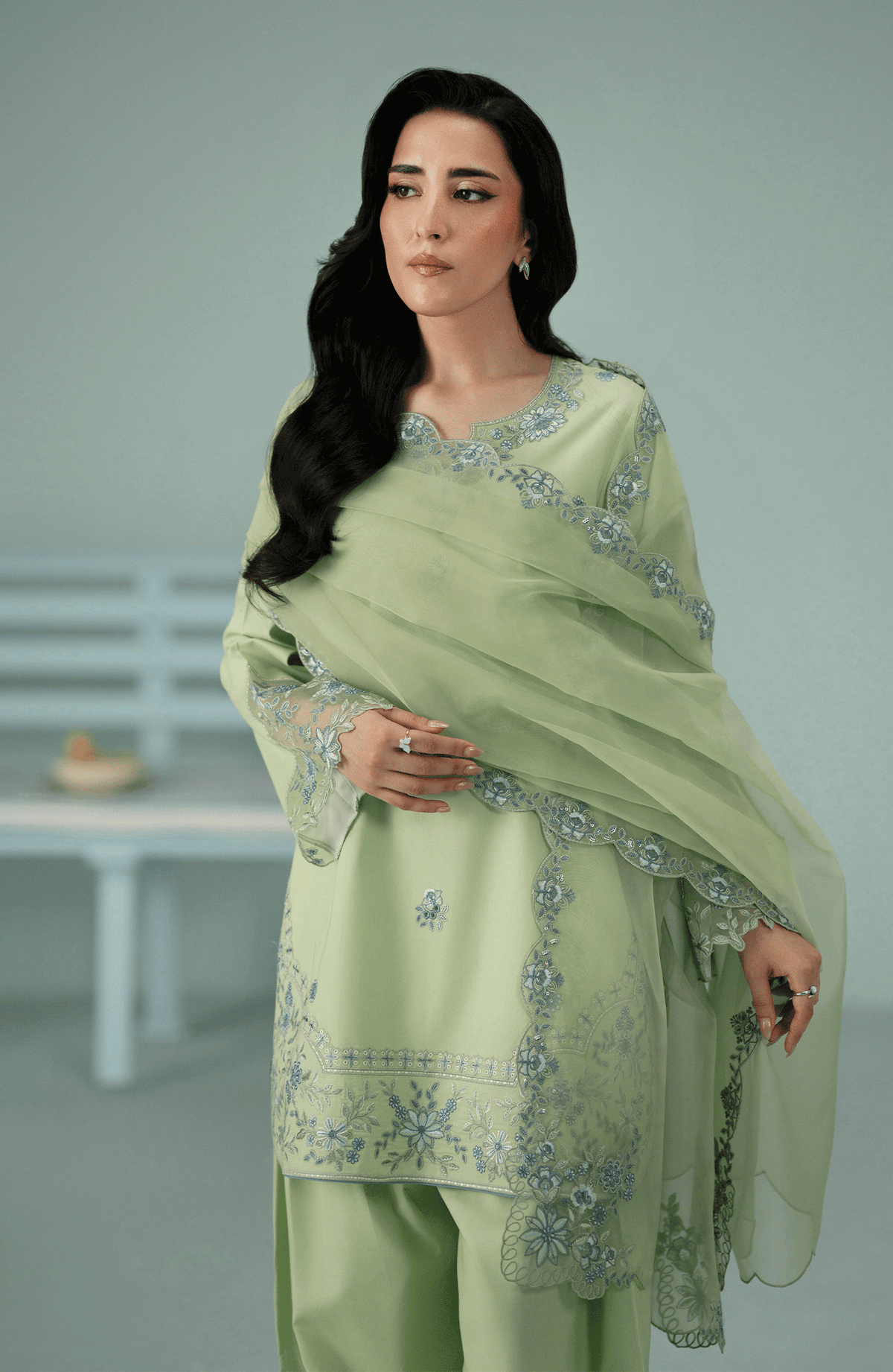 Seran | Luxury Pret | SEREN - 3pc - Ladies Clothes - Maria Faisal