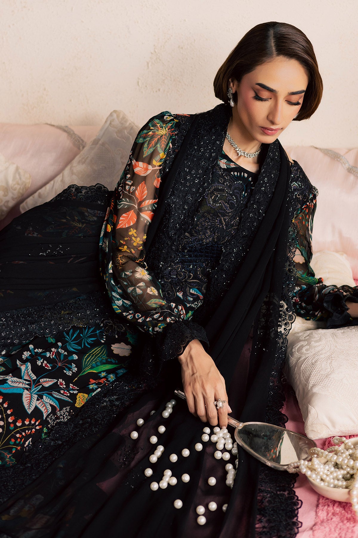 Nureh | Fancy Formal 26 | NP-812 - Formal Dress - available at Maria Faisal in UK and USA.