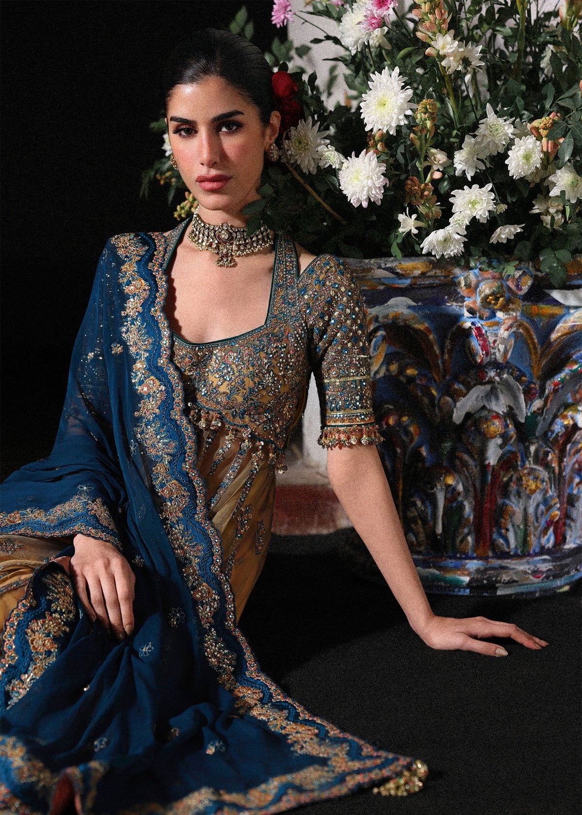 Hussain Rehar | Festive Eid Collection 26 | Man Jogi - Formal Dress - available at Maria Faisal in UK and USA.