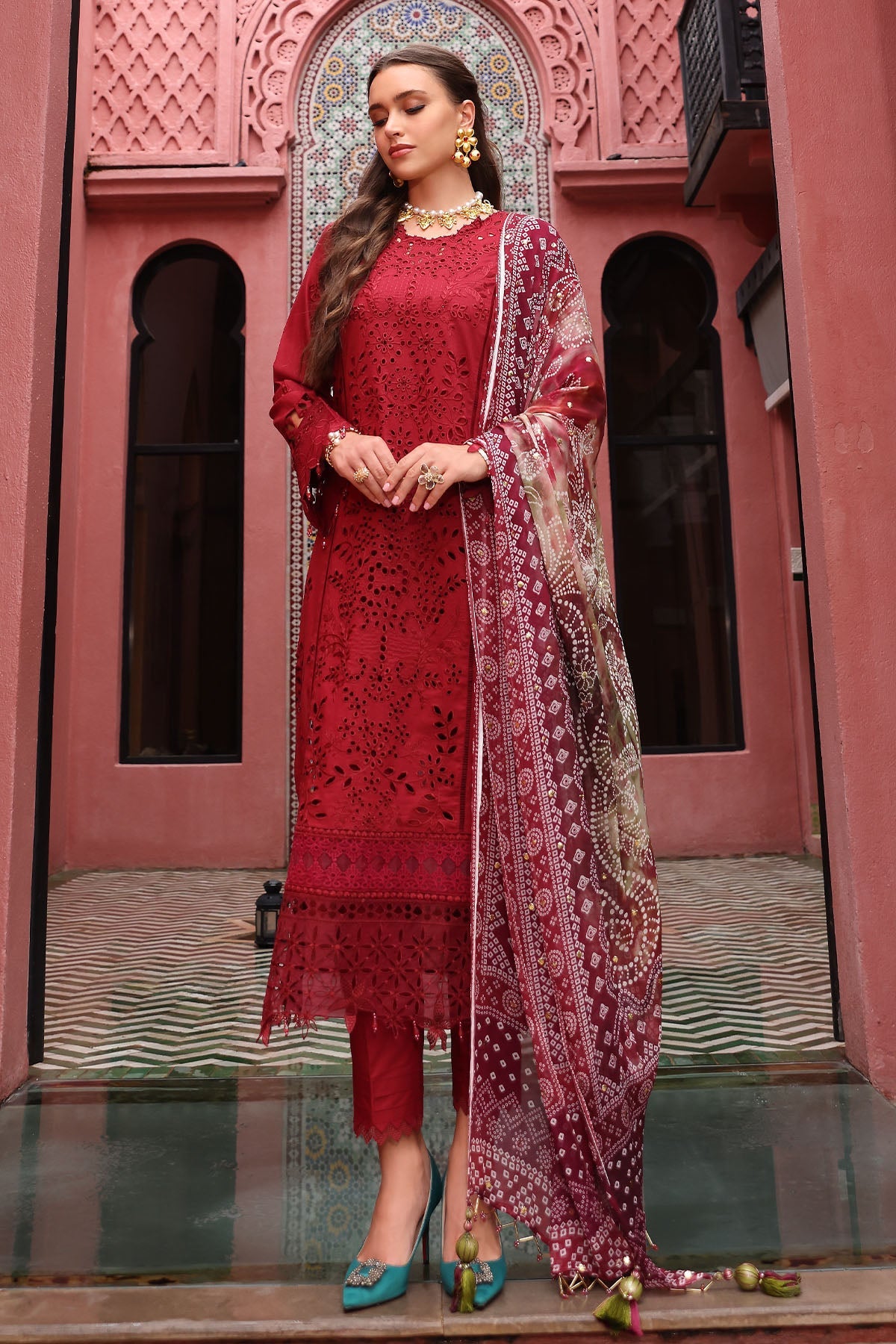 Nureh | Bazaar Lawn 25 | NE-109 by Maria Faisal - Registered Vendor of : Nureh - type : Ladies Clothes - 100% original wedding dresses