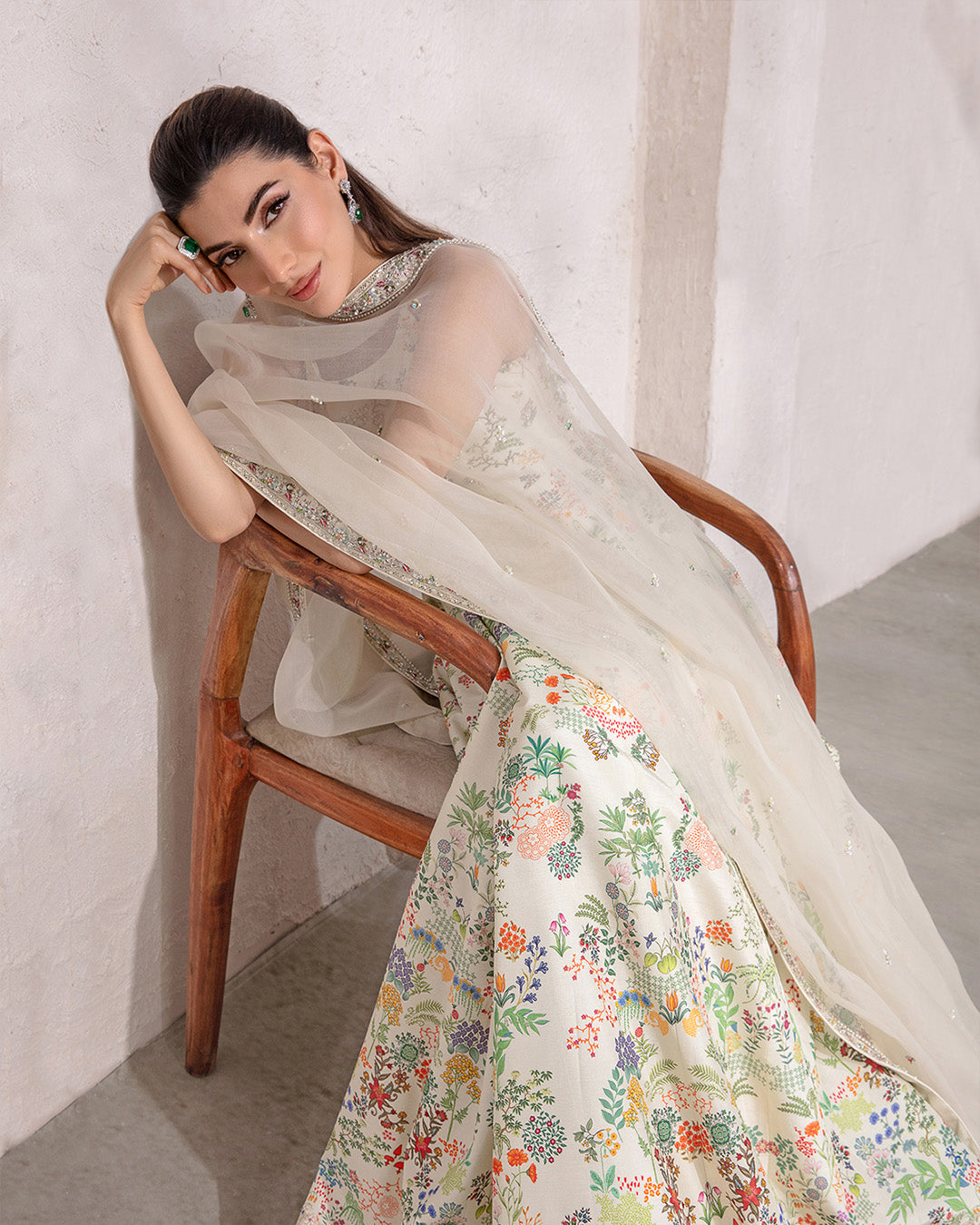 Faiza Saqlain | Lenora Luxury Pret | Floretta - Waniyas