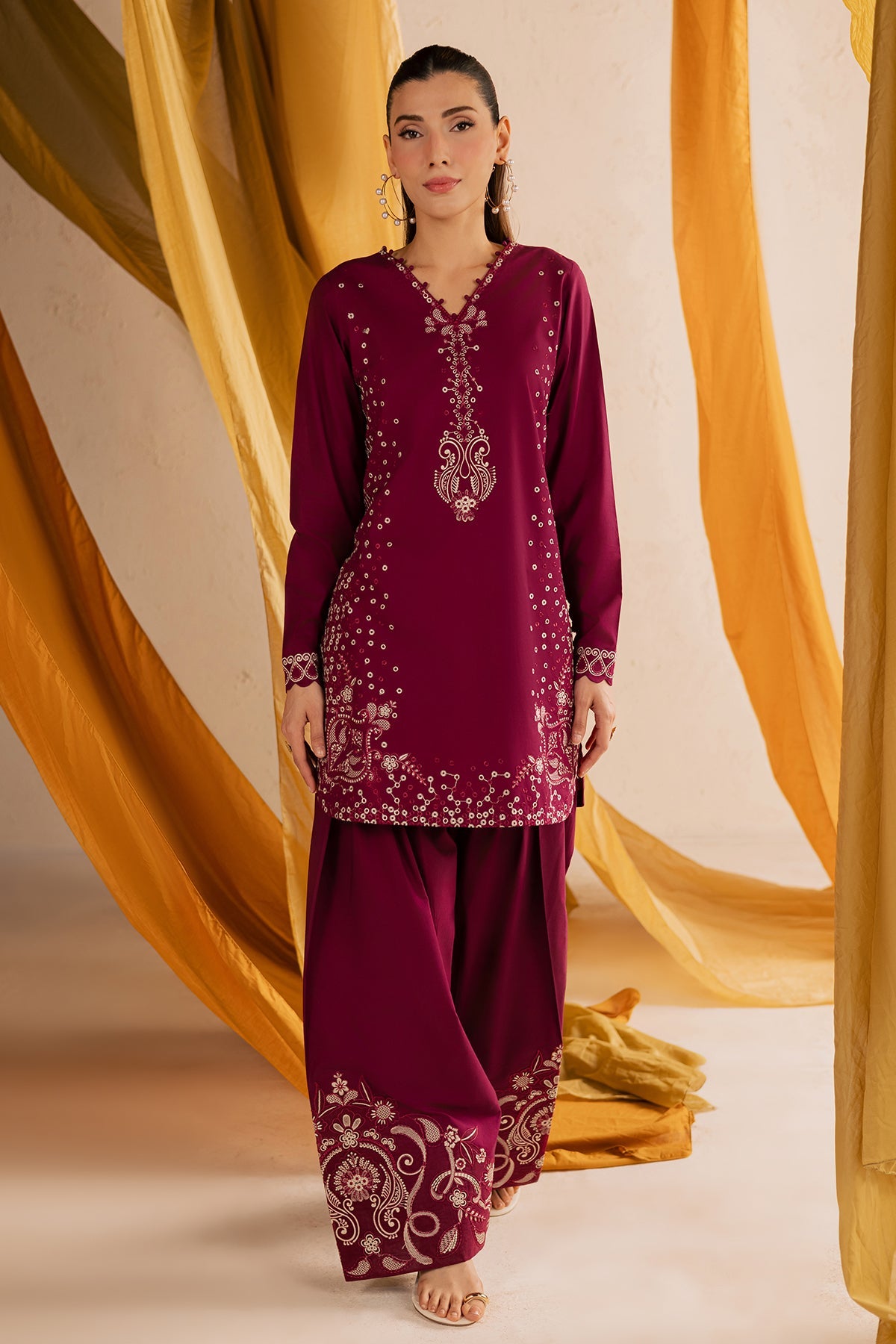 Nureh | Shades of Summer | NP-679 - Luxury Dress - available at Maria Faisal in UK and USA.