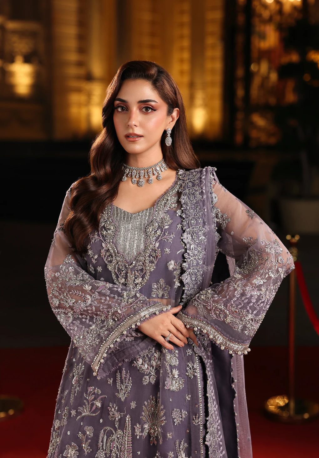Elaf Premium | Stardom Formal Handwork 25 | ESH-04 MUSE - Formal Dress - available at Maria Faisal in UK and USA.
