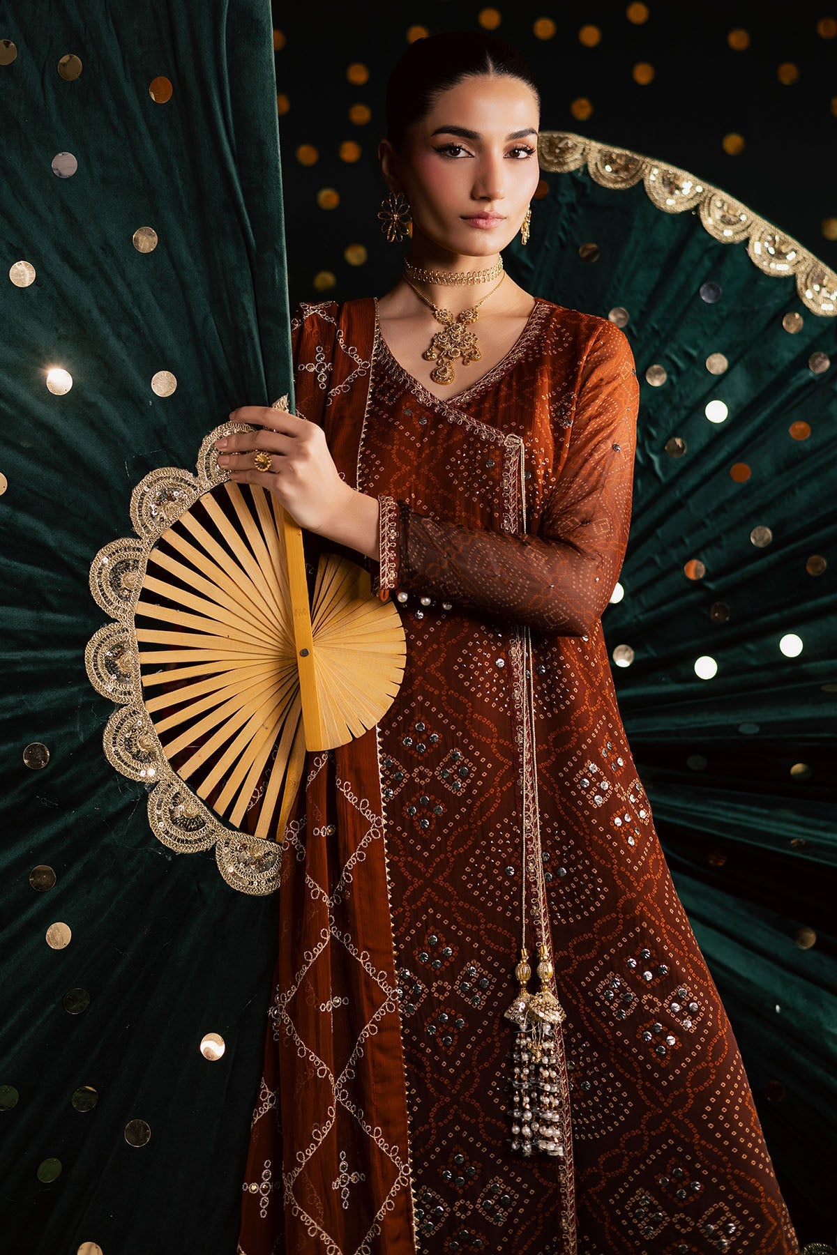 Nureh | Mukeshkari Formals | MK-19 - Formal Dress - available at Maria Faisal in UK and USA.