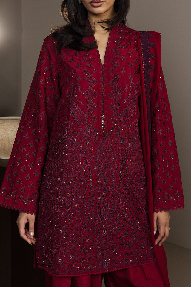 Zara Shahjahan | Festive 26 | SURKHAAB - Luxury Dress - available at Maria Faisal in UK and USA.