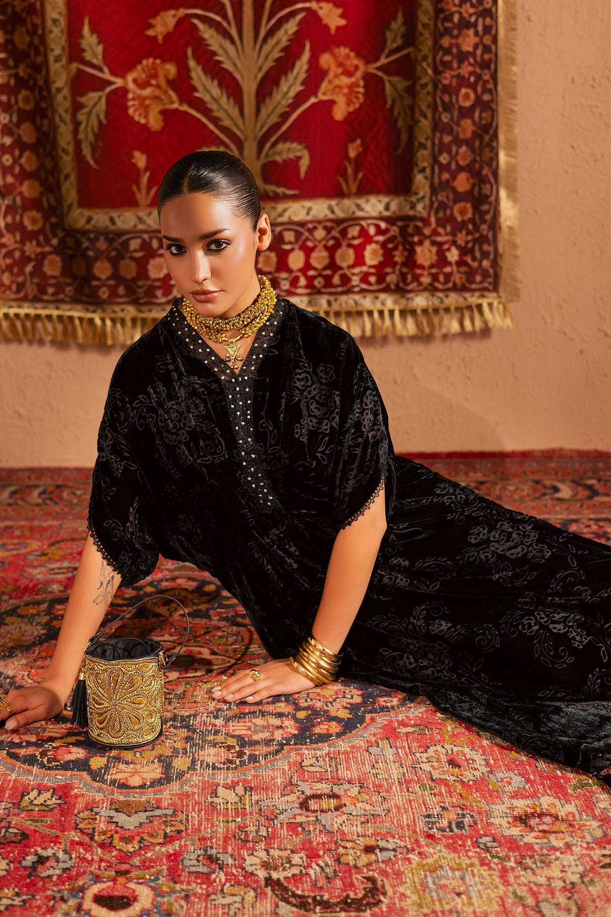 NU2-193 – authentic Pakistani dress from the Ballerina Winter 25 collection for women in the UK