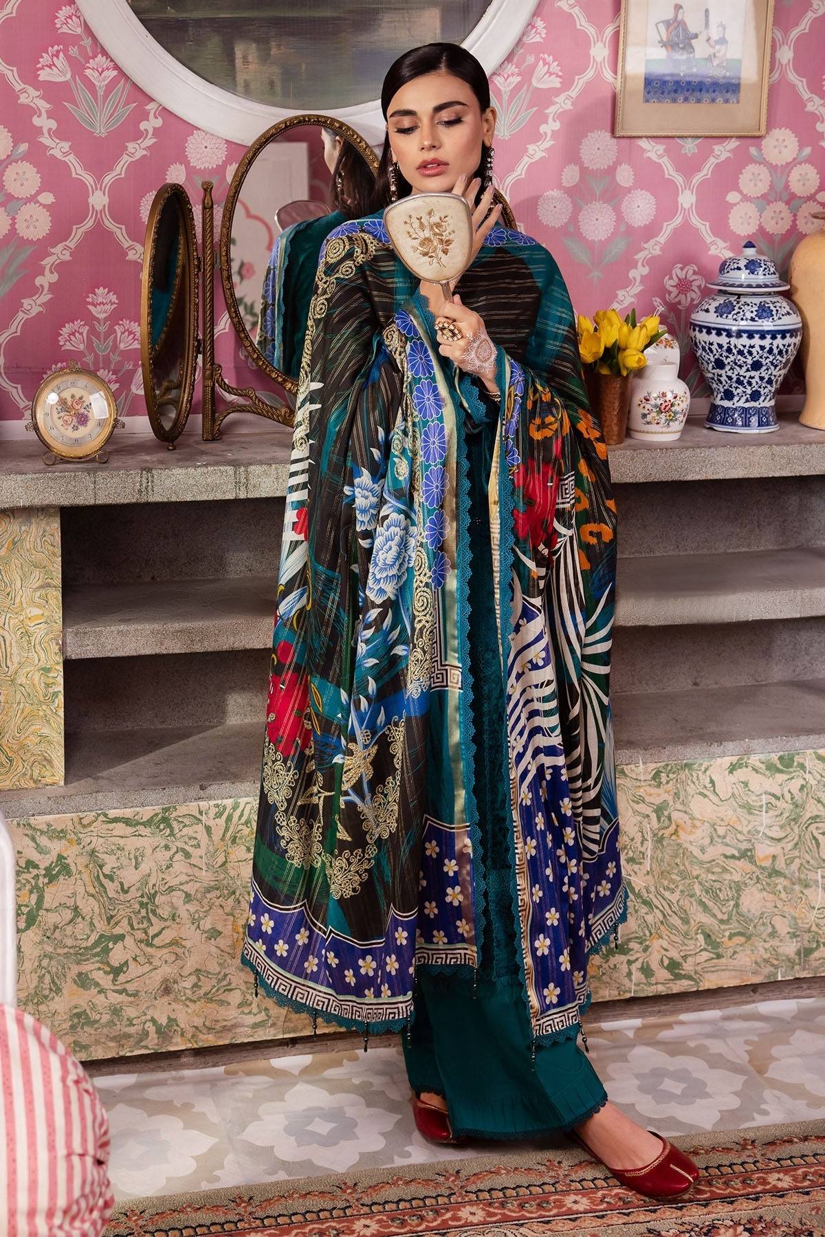 Nureh | Maya Lawn | NS-110 by Maria Faisal - Registered Vendor of : Nureh - type : Ladies Clothes - 100% original wedding dresses