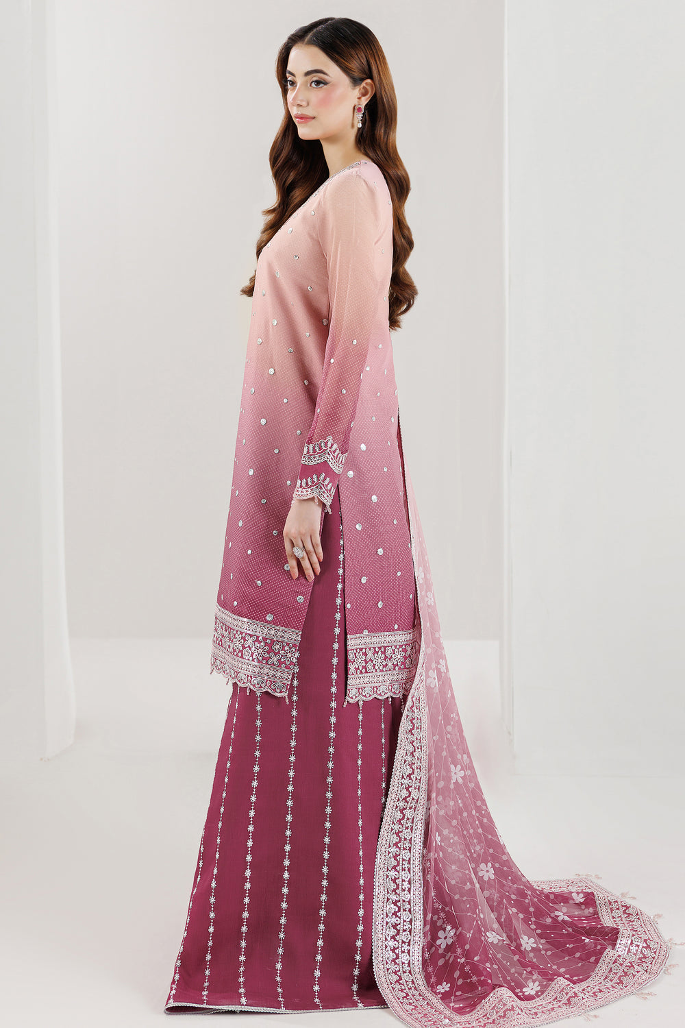 Farasha | Formals 26 | Rosette Blush - Formal Dress - available at Maria Faisal in UK and USA.