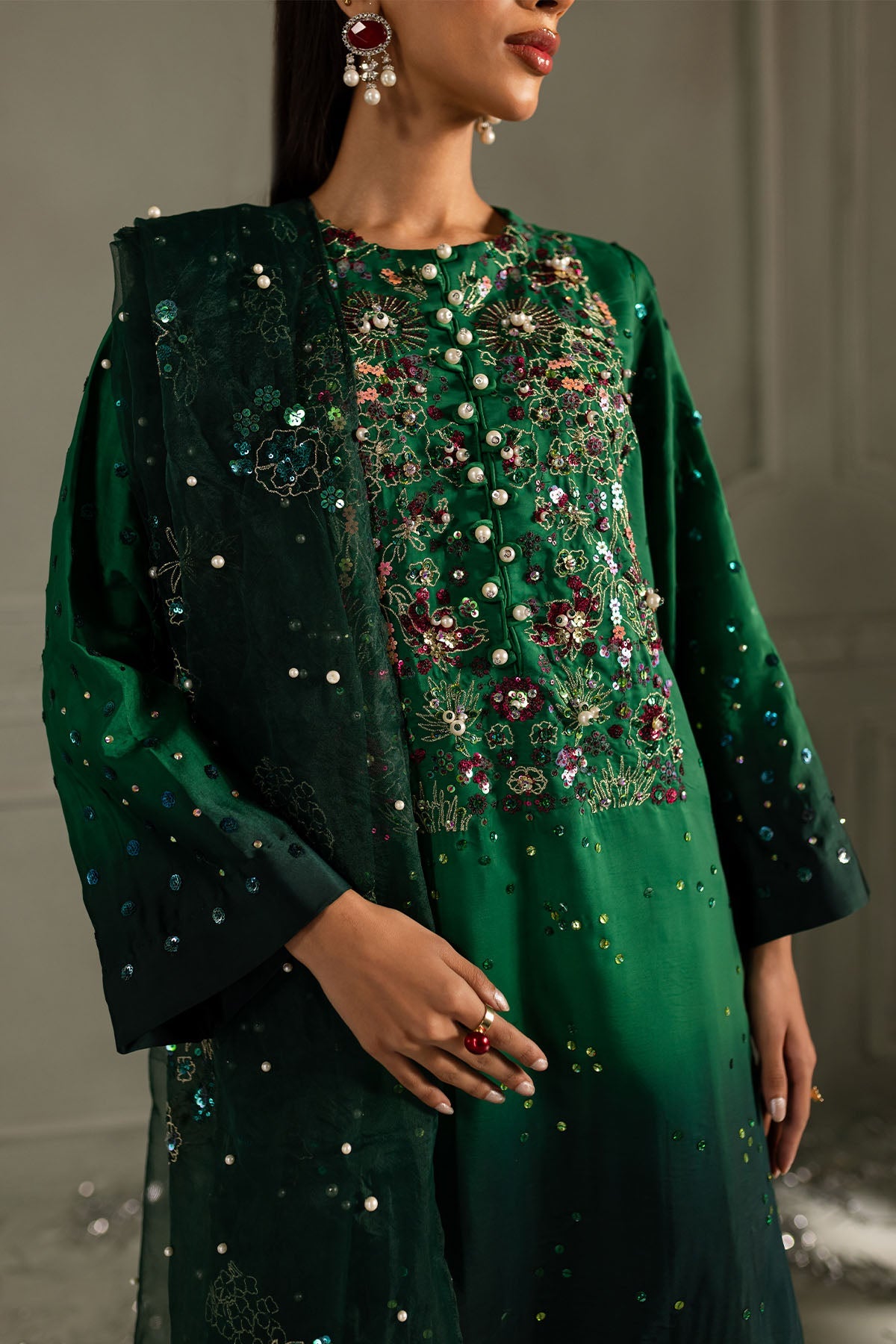 Nureh | Fancy Formals | Ruby Rush TW-09 - Ladies Clothes - Maria Faisal