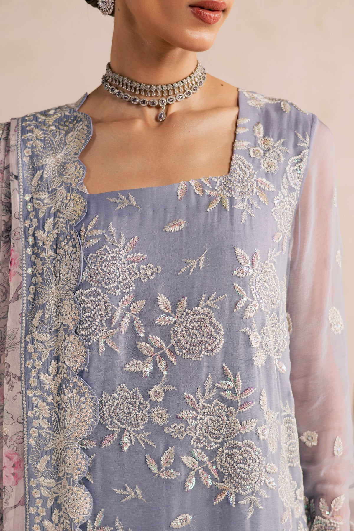 Nureh | Fancy Formal 26 | NP-813 - Formal Dress - available at Maria Faisal in UK and USA.