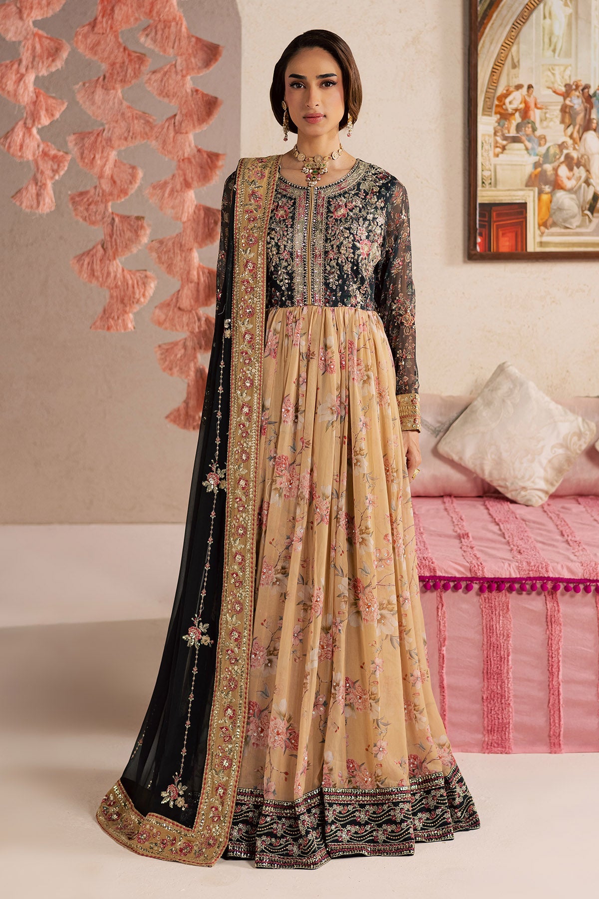 Nureh | Fancy Formal 26 | NP-788 - Formal Dress - available at Maria Faisal in UK and USA.