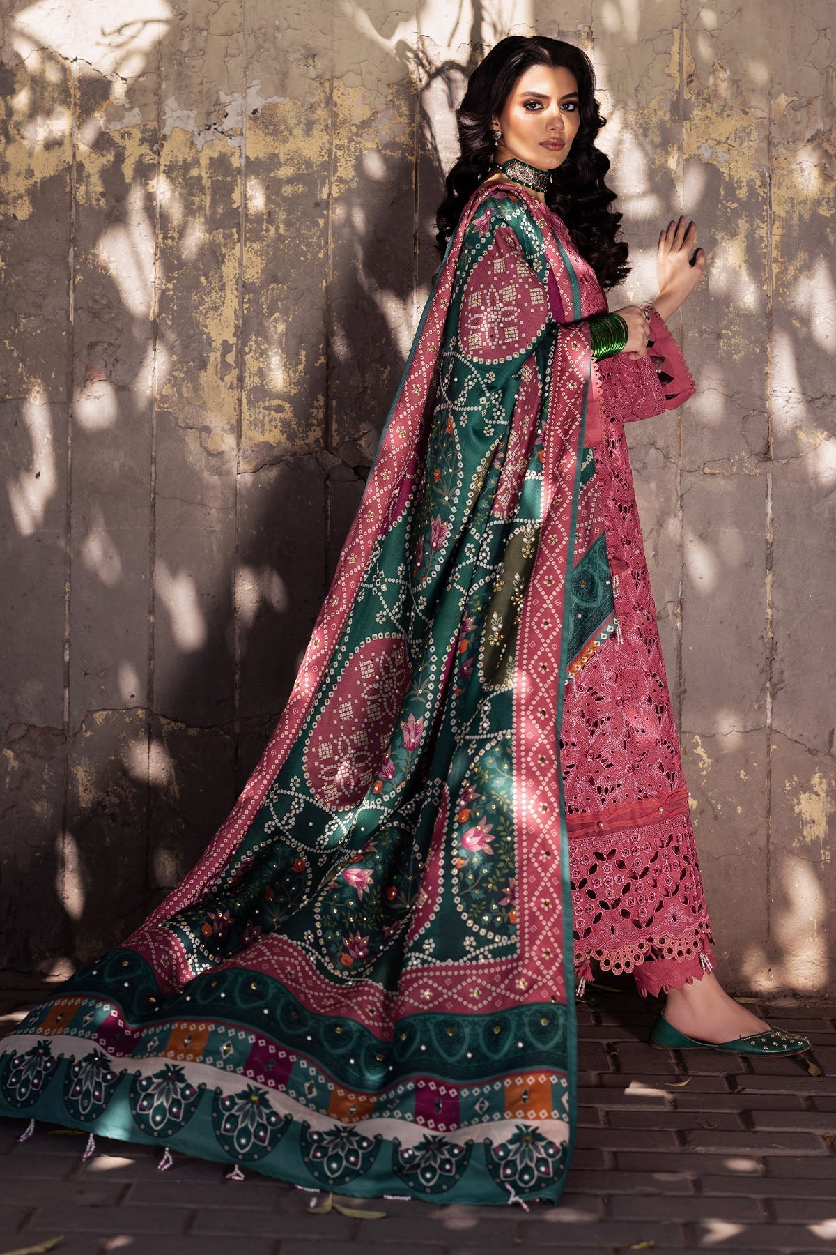 Nureh | Bazaar Winter 24 | NE-113 - Designer Dress with Intricate embroidery and embellishments. Shop elegent wedding dress at Maria Faisal.