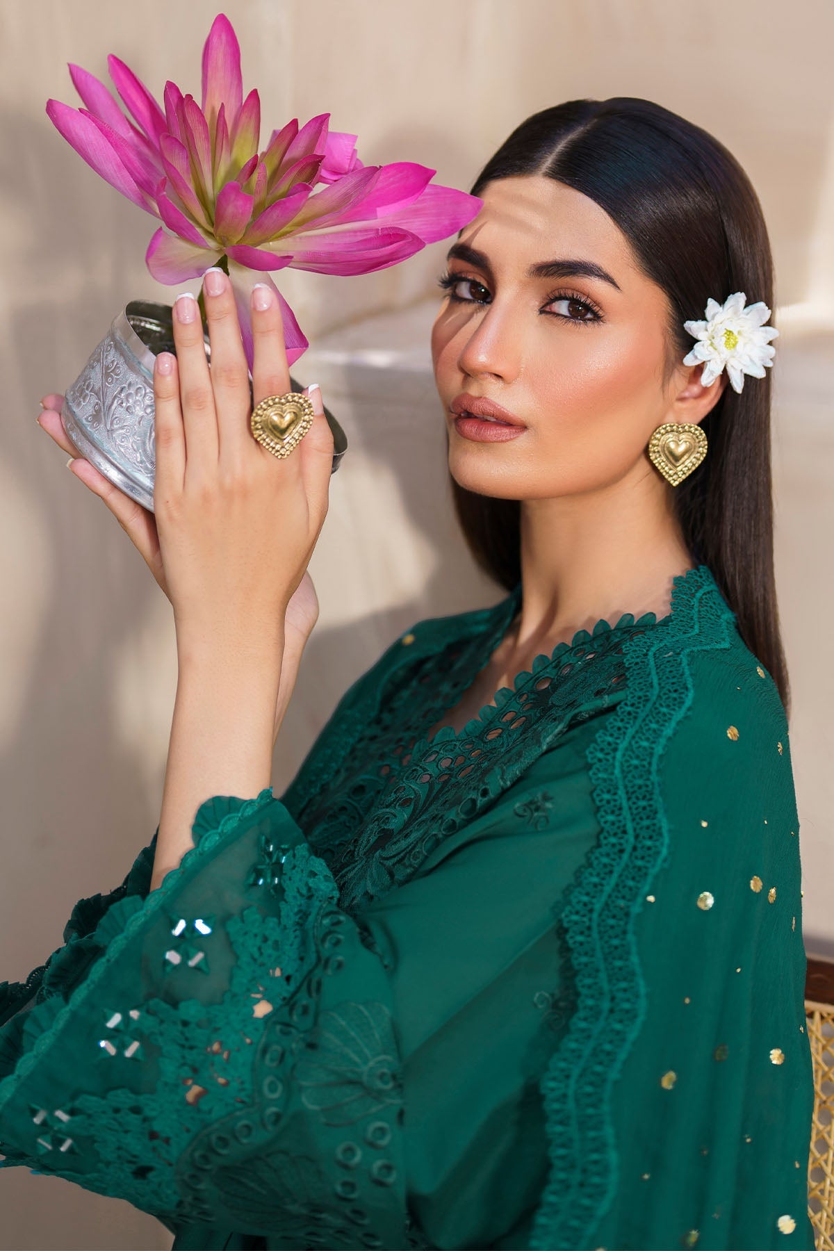 Nureh | Bazaar Lawn | NS-135 - Ladies Clothes - Maria Faisal