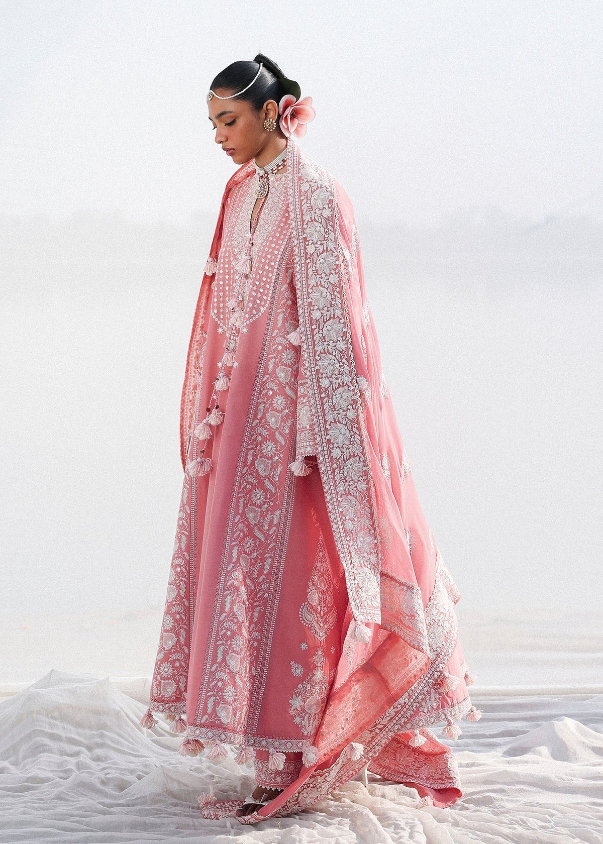 Hussain Rehar | Kalabagh Luxury Lawn 26 | Sorti - Luxury Dress - available at Maria Faisal in UK and USA.