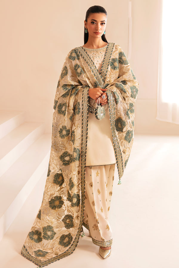 Jazmin | Formals Collection | Raw Silk UR-7039 - Ladies Clothes - Maria Faisal