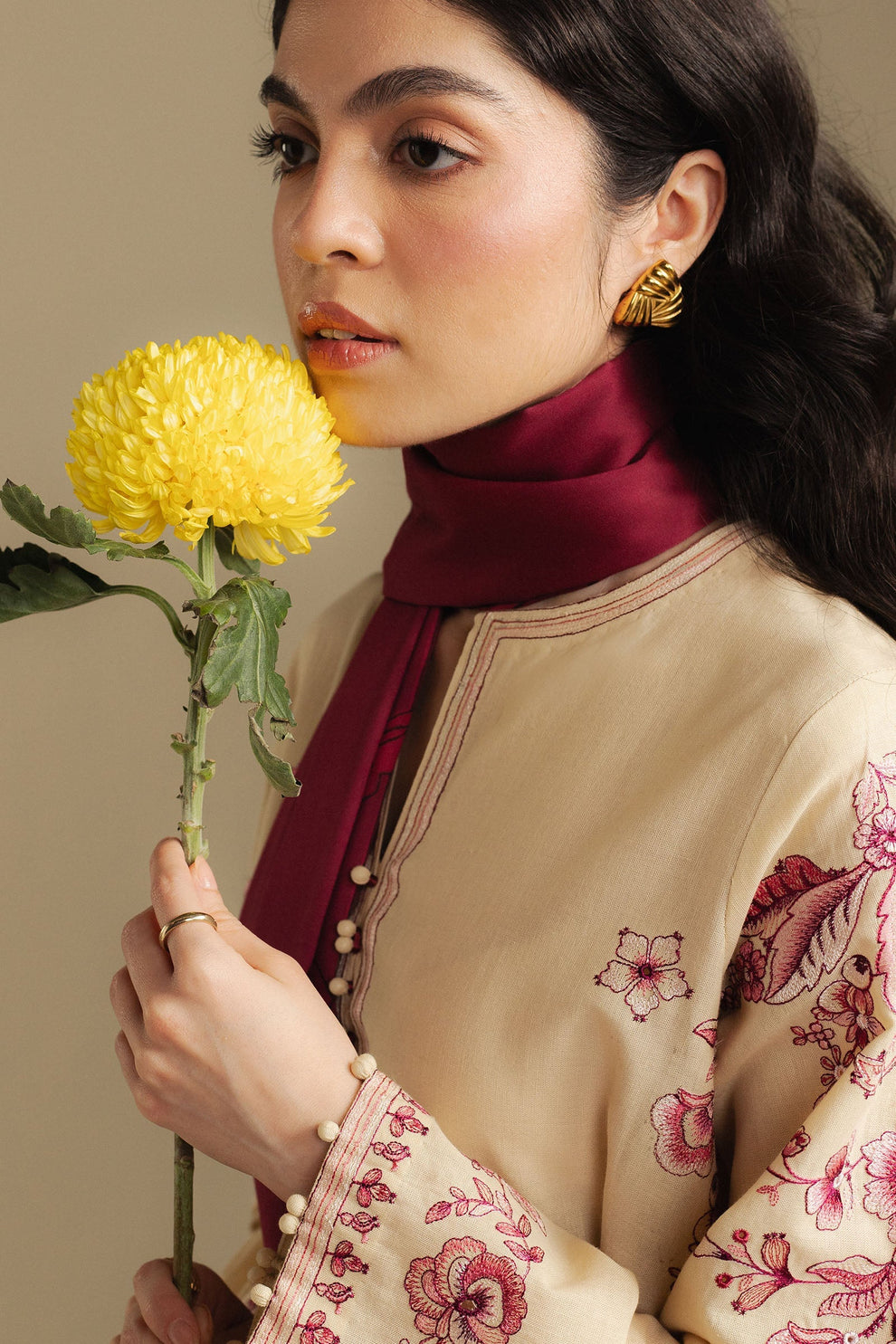 Zara Shahjahan | Coco Winter 25 | Snowdrop-10A - Luxury Dress - available at Maria Faisal in UK and USA.