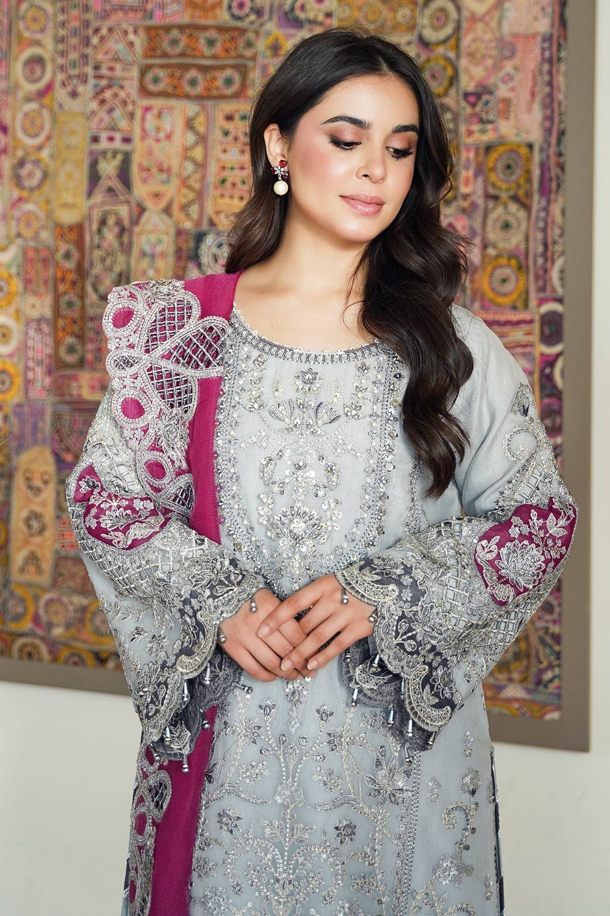 Imrozia Premium | Meeras Luxury Eid 25 | I-228 ZAREEN by Maria Faisal - Registered Vendor of : Imrozia Premium - type : Ladies Clothes - 100% original wedding dresses