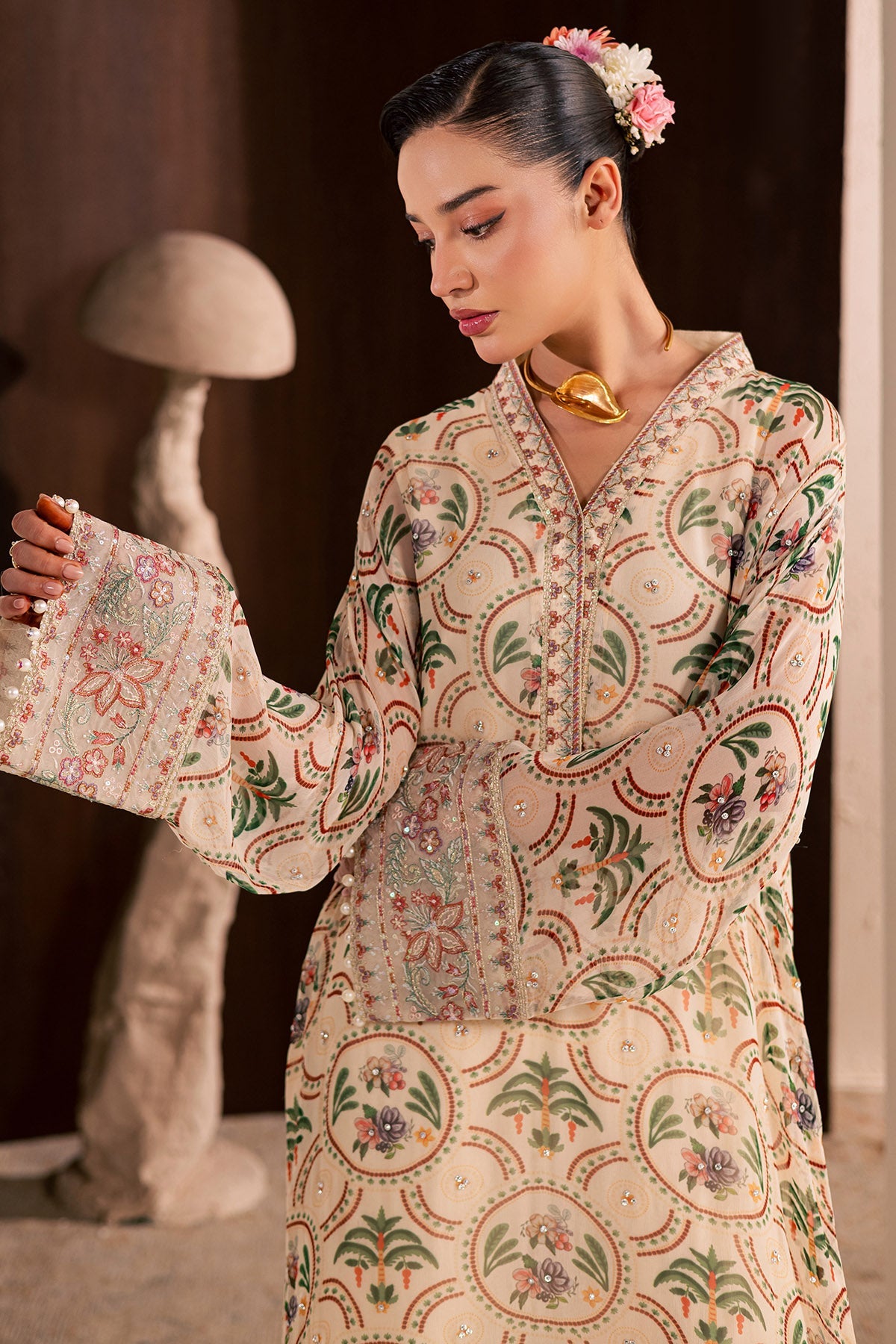 Nureh | Fancy Formal 26 | NP-772 - Formal Dress - available at Maria Faisal in UK and USA.