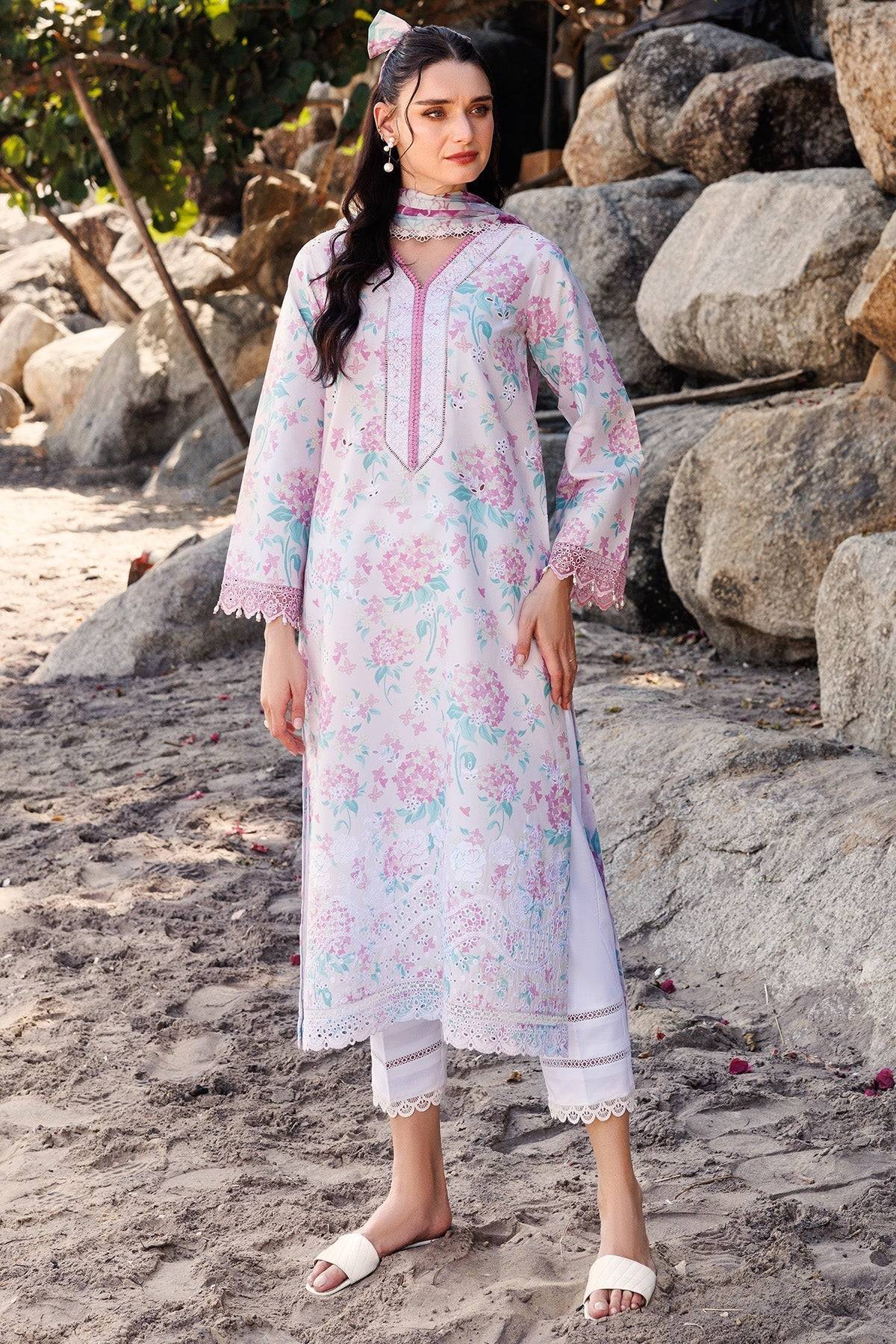Farasha | Printed Essentials | Blossom Mist by Maria Faisal - Registered Vendor of : Farasha - type : Ladies Clothes - 100% original wedding dresses