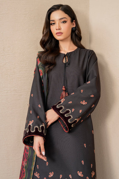 Jazmin | Winter Edition 24 | KHADDAR UW-0047 - Designer Dress with Intricate embroidery and embellishments. Shop elegent wedding dress at Maria Faisal.