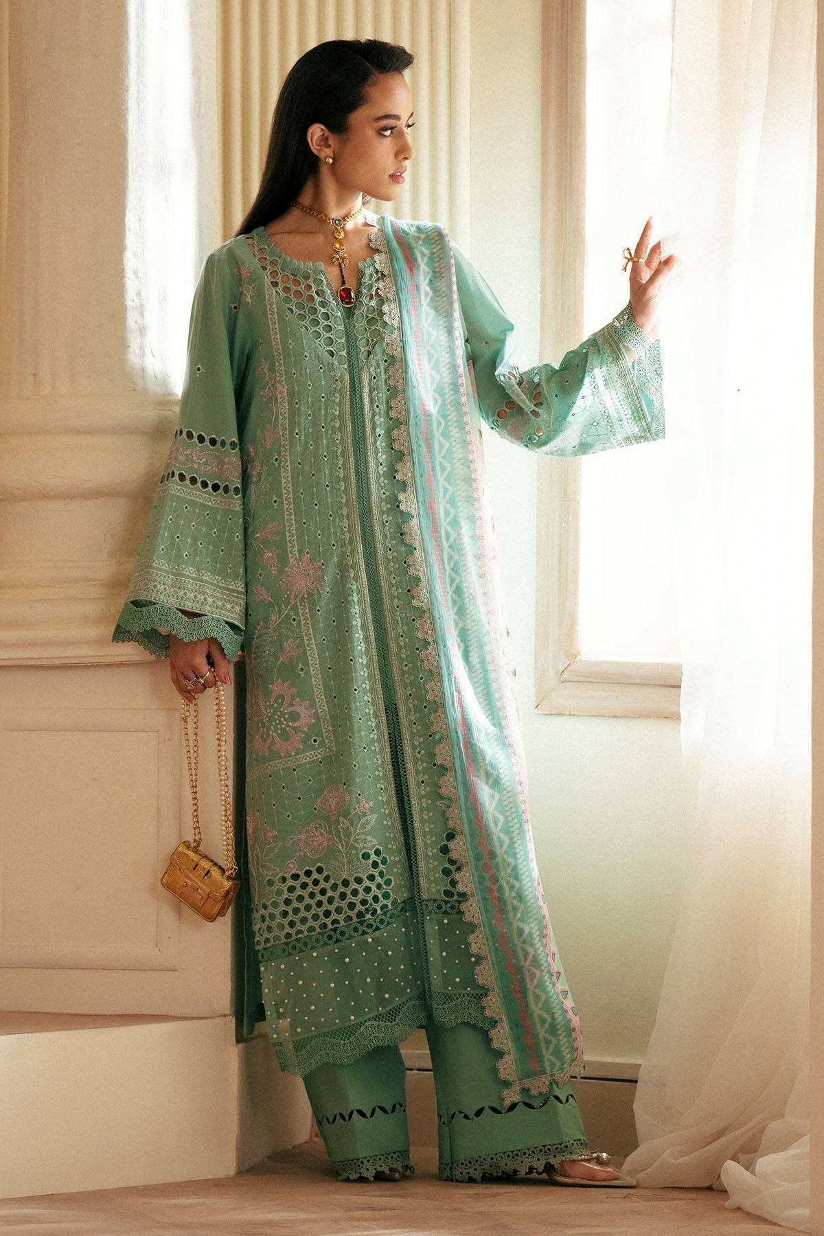 Nureh | Maya Lawn | NS-144 by Maria Faisal - Registered Vendor of : Nureh - type : Ladies Clothes - 100% original wedding dresses