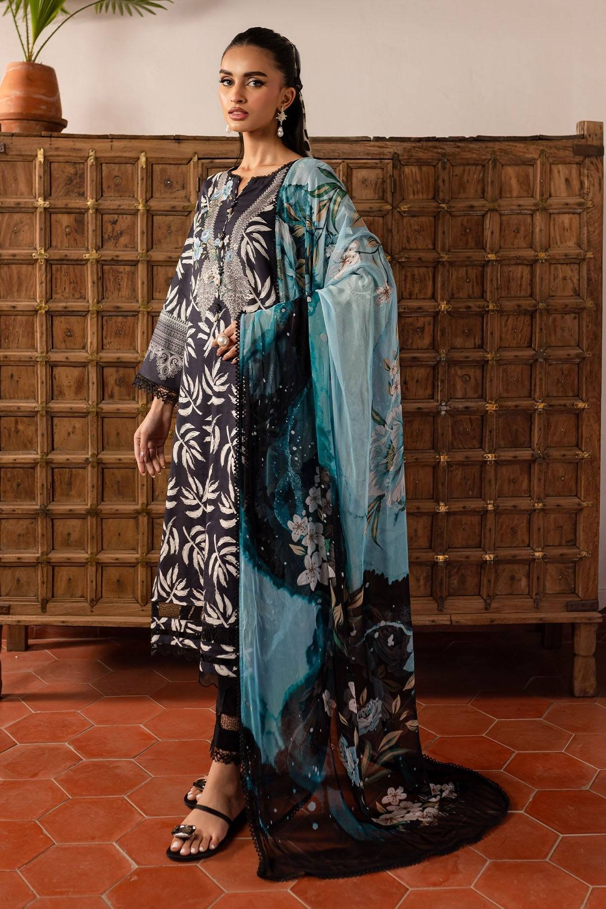 Nureh | Printed Lawn 25 | SP-142 by Maria Faisal - Registered Vendor of : Nureh - type : Ladies Clothes - 100% original wedding dresses