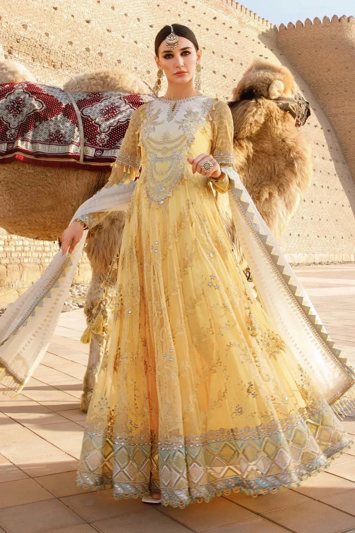 Maria B | Luxury Lawn | D-2305-A - Ladies Clothes - Maria Faisal