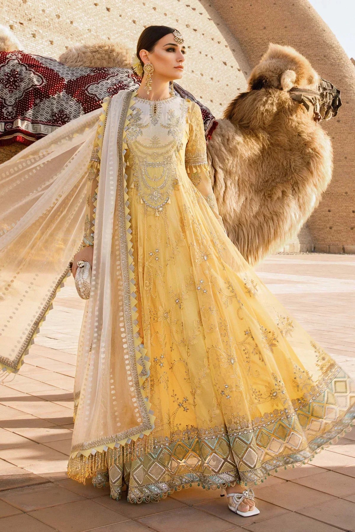 Maria B | Luxury Lawn | D-2305-A - Ladies Clothes - Maria Faisal