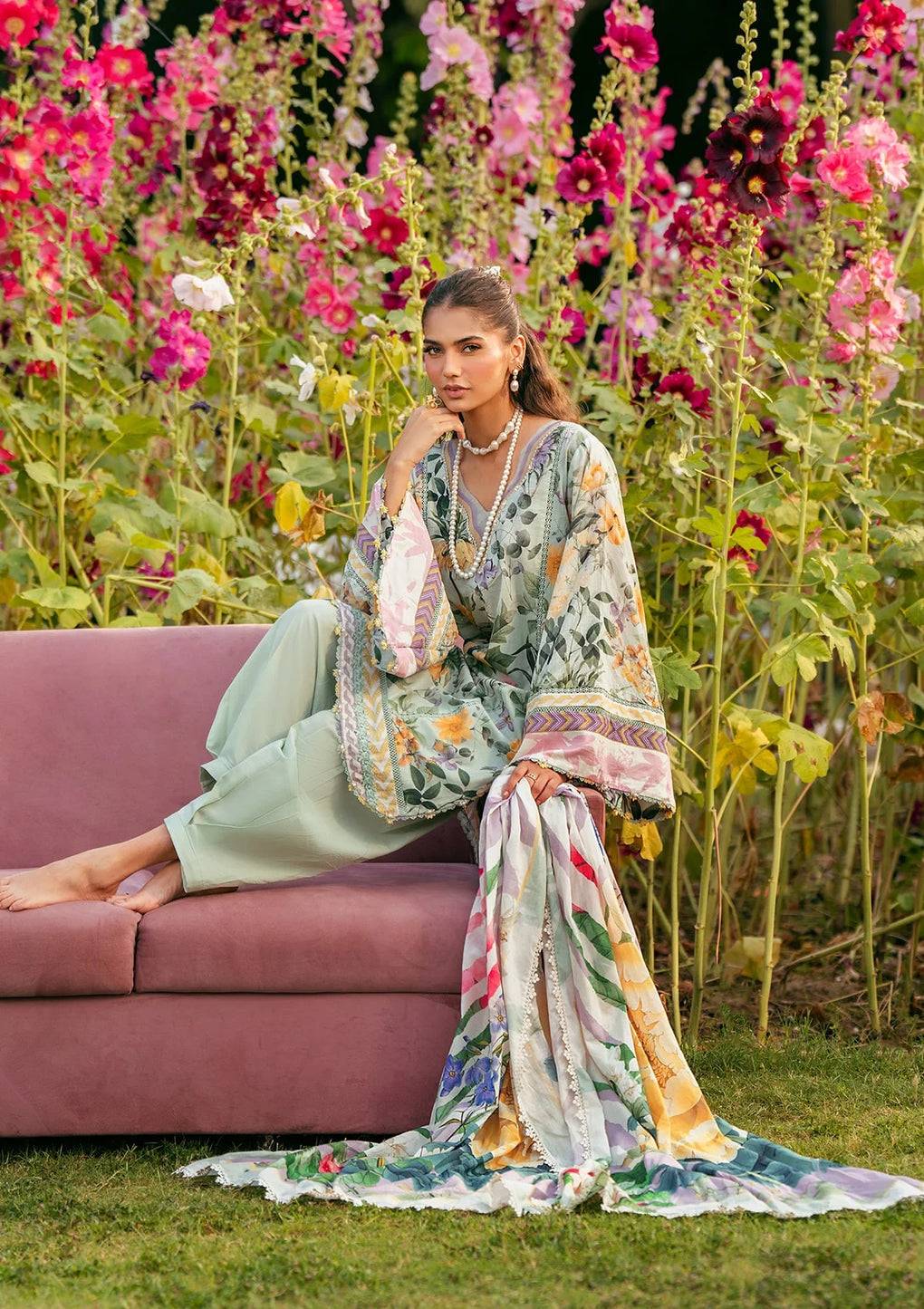 Elaf Premium | Prints 25 | EPS-7B ELARIS by Maria Faisal - Registered Vendor of : Elaf Premium - type : Ladies Clothes - 100% original wedding dresses