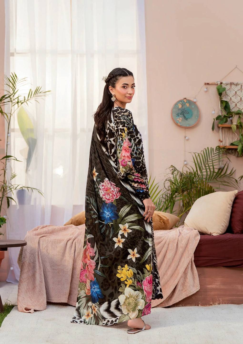 Elaf Premium | Prints 25 | EPS-4B NOIR ESSENCE by Maria Faisal - Registered Vendor of : Elaf Premium - type : Ladies Clothes - 100% original wedding dresses