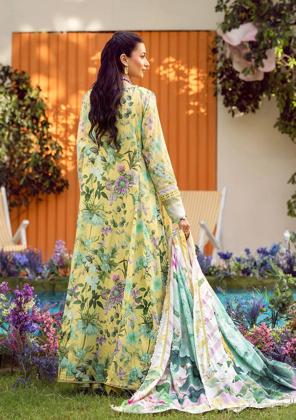 Elaf Premium | Prints 25 | EPS-7A DAISY FIELDS by Maria Faisal - Registered Vendor of : Elaf Premium - type : Ladies Clothes - 100% original wedding dresses