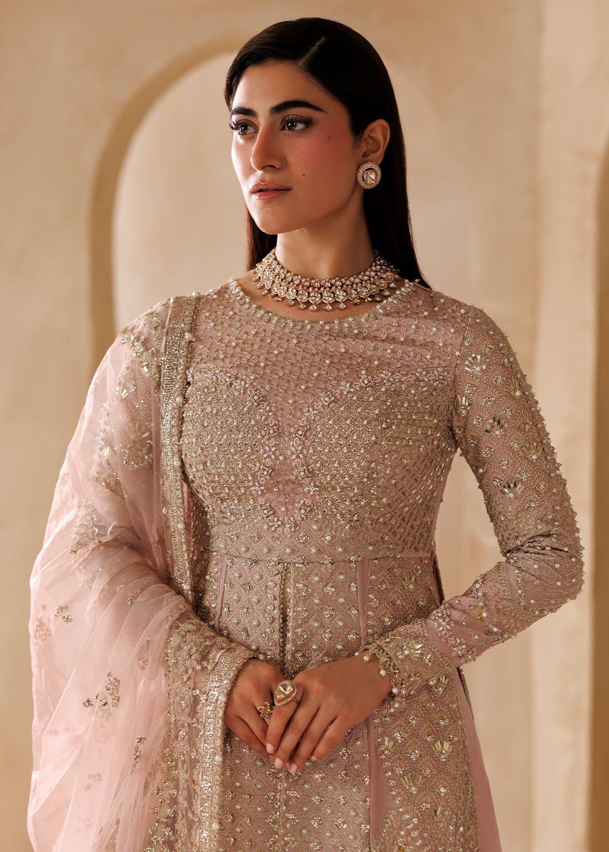 Sardinia | Bridal Edit 26 | ELARA - Bridal Dress - available at Maria Faisal in UK and USA.