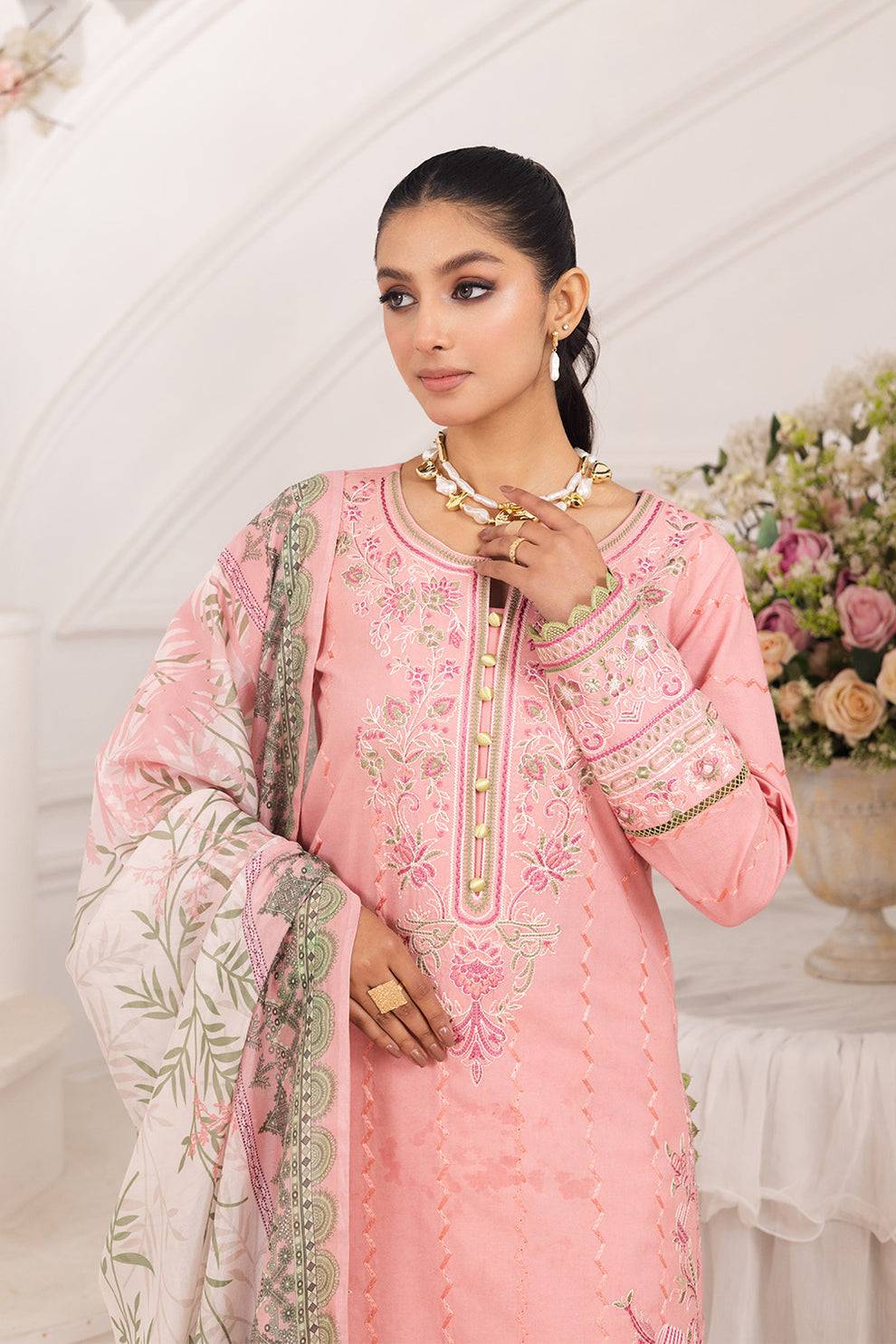 Maryum N Maria | Mira Luxury Lawn | MAHINE - FS50106 by Maria Faisal - Registered Vendor of : Maryum N Maria - type : Ladies Clothes - 100% original wedding dresses