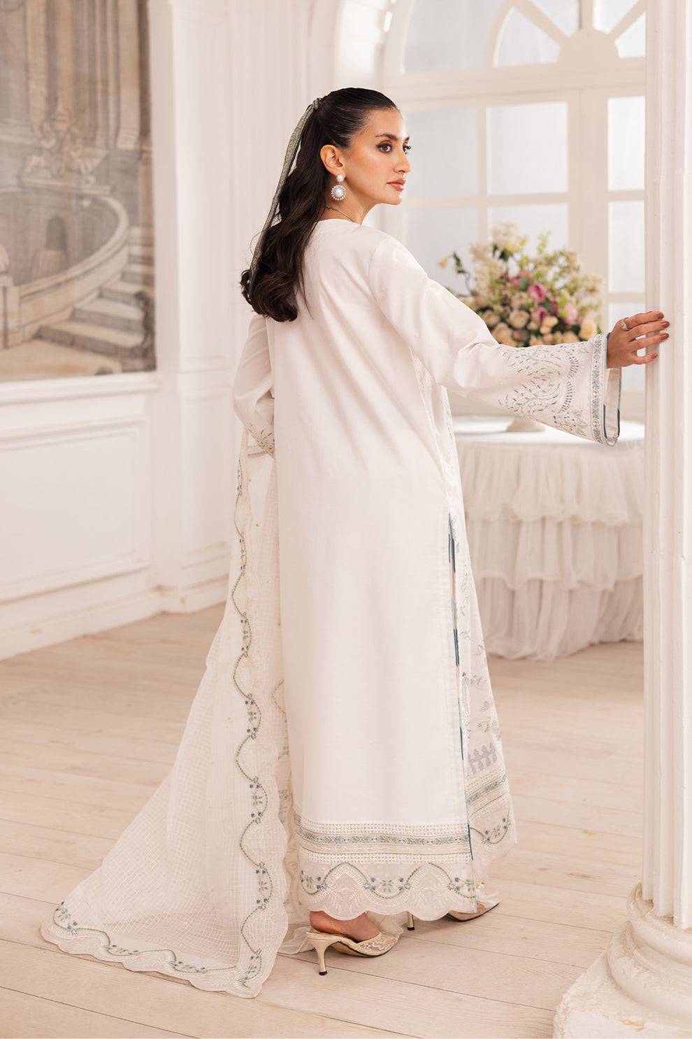 Maryum N Maria | Mira Luxury Lawn | MAIRA - FS50107 by Maria Faisal - Registered Vendor of : Maryum N Maria - type : Ladies Clothes - 100% original wedding dresses