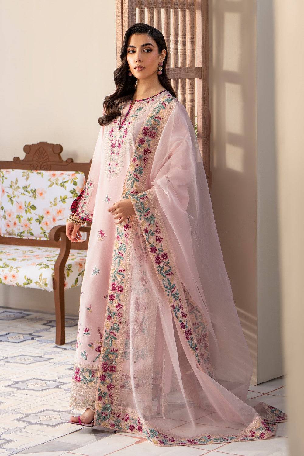 Maryum N Maria | Luxury Lawn 25 | ARNINA - MS50112 by Maria Faisal - Registered Vendor of : Maryum N Maria - type : Ladies Clothes - 100% original wedding dresses