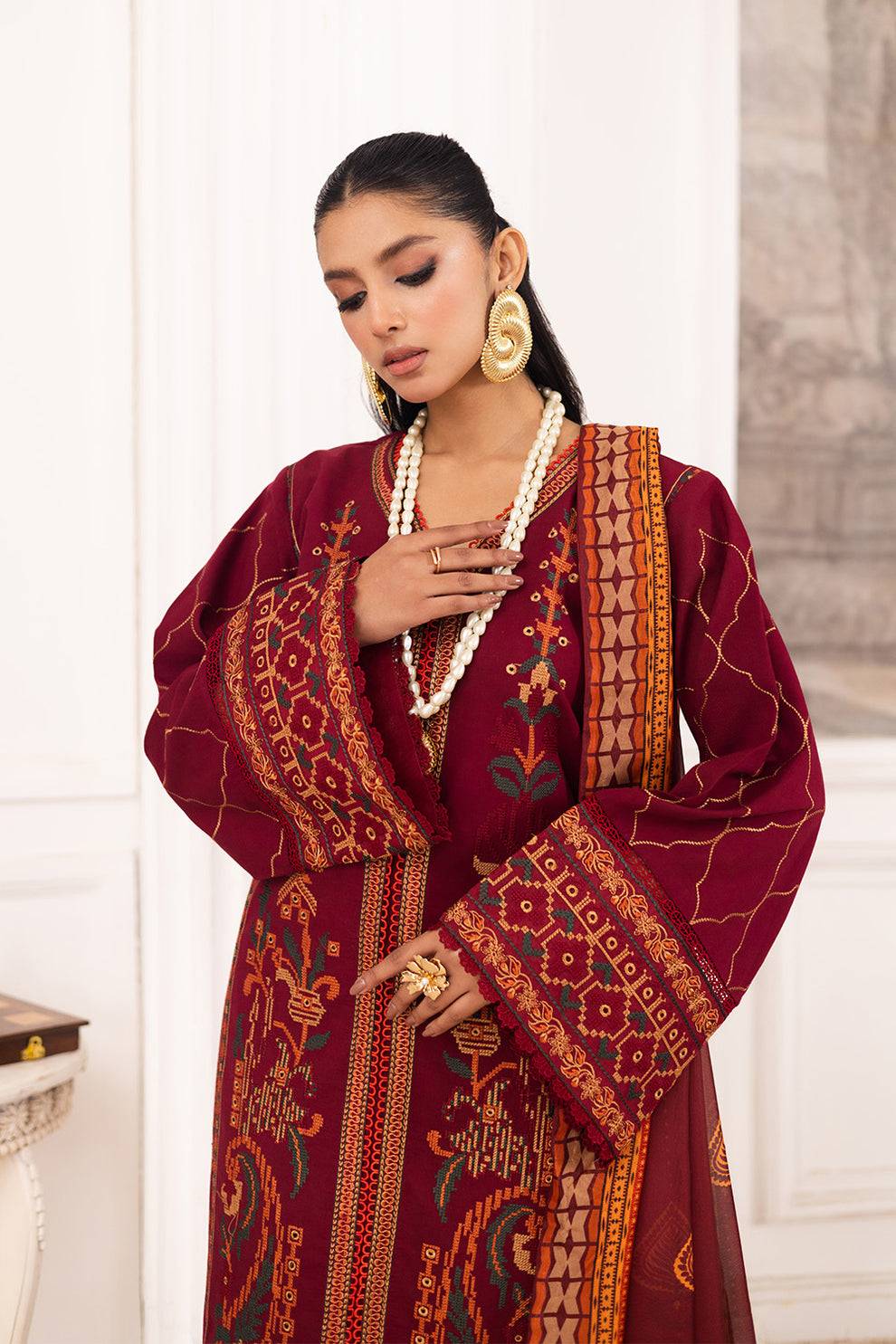 Maryum N Maria | Mira Luxury Lawn | SAHAR - FS50114 by Maria Faisal - Registered Vendor of : Maryum N Maria - type : Ladies Clothes - 100% original wedding dresses