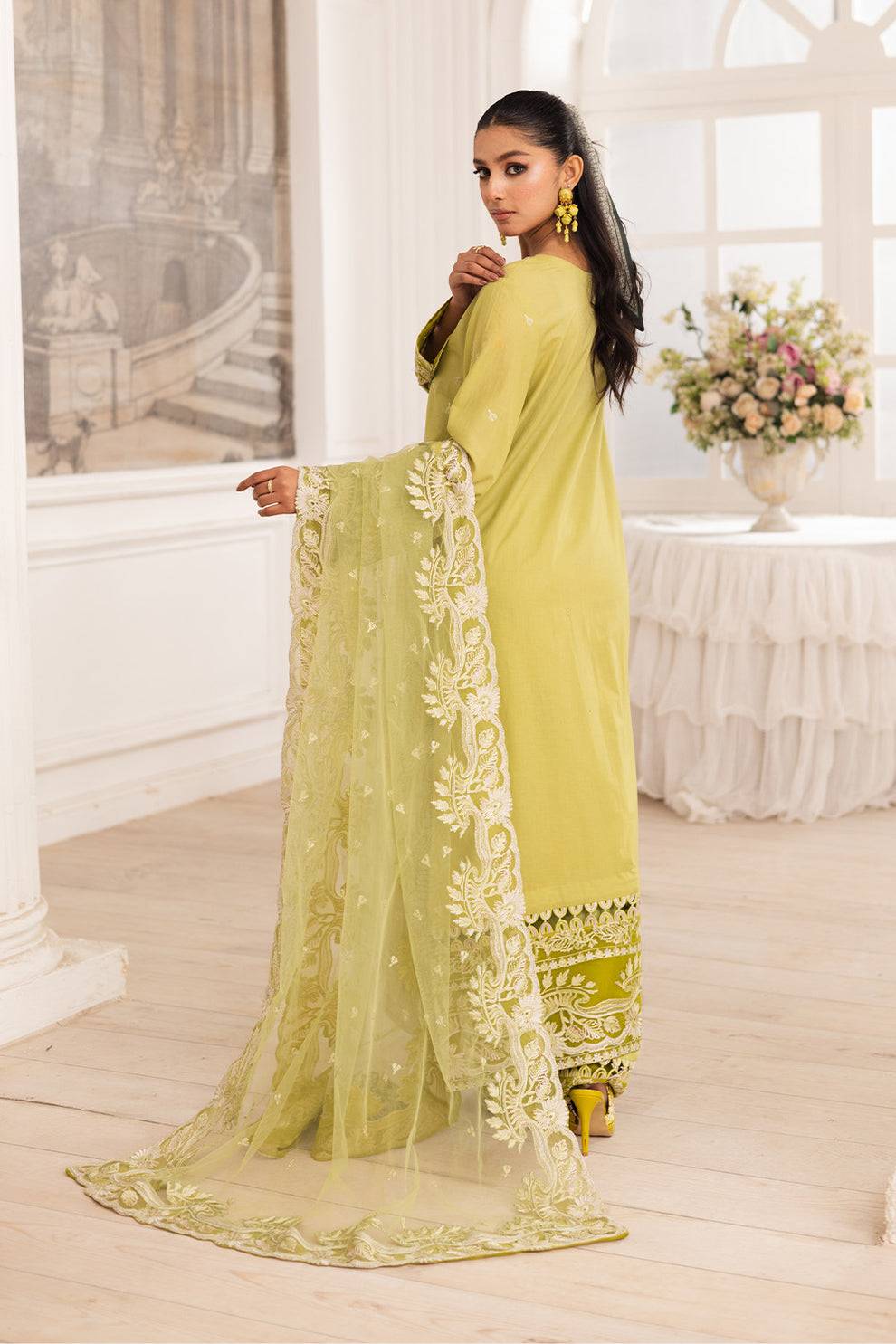 Maryum N Maria | Mira Luxury Lawn | MOZHDEH - FS50115 by Maria Faisal - Registered Vendor of : Maryum N Maria - type : Ladies Clothes - 100% original wedding dresses