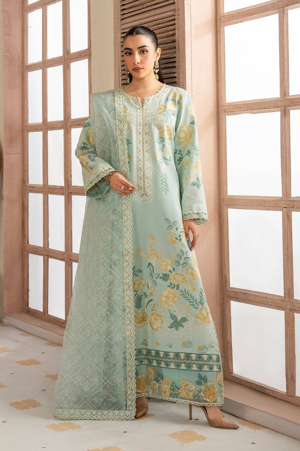 Maryum N Maria | Luxury Lawn 25 | ALAIA - MS50122 by Maria Faisal - Registered Vendor of : Maryum N Maria - type : Ladies Clothes - 100% original wedding dresses