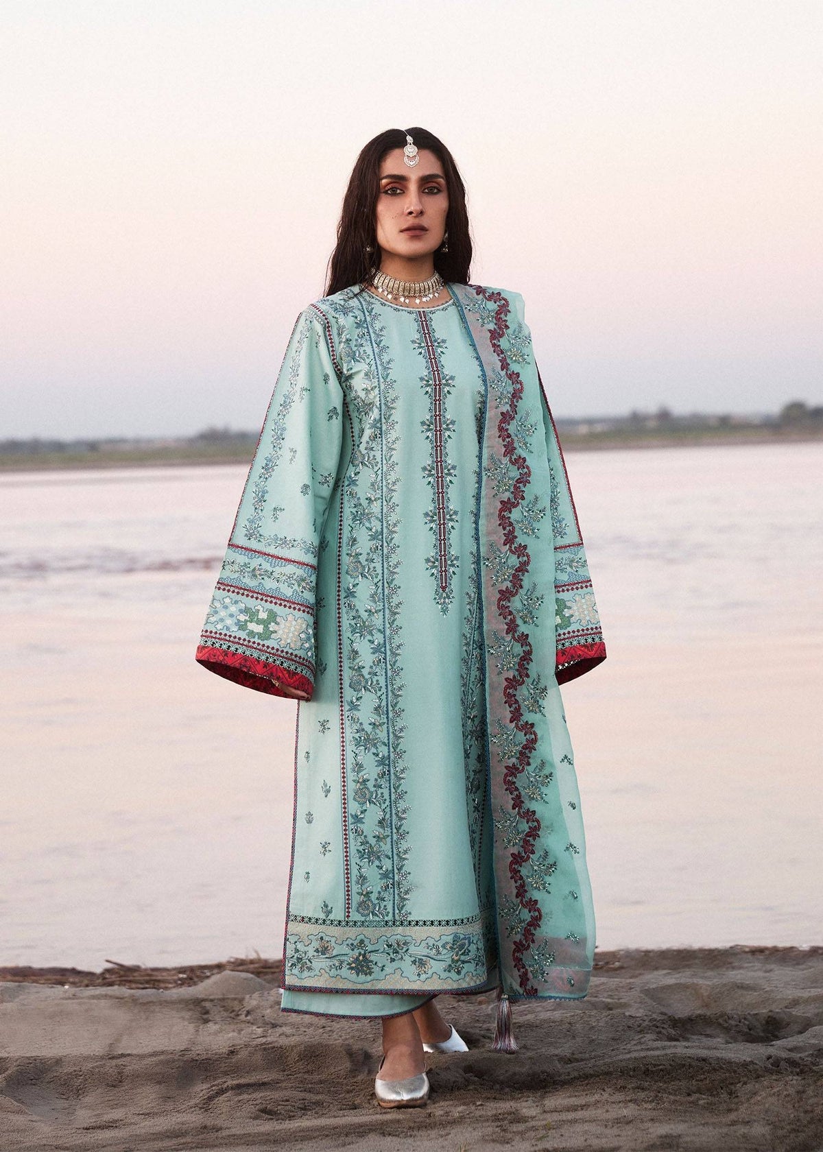 Hussain Rehar | Surkh Eid Pret’25 | Aina by Maria Faisal - Registered Vendor of : Hussain Rehar - type : Ladies Clothes - 100% original wedding dresses