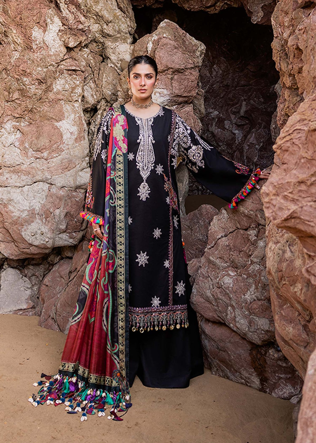 Sadaf Fawad Khan | Siraa Luxury Lawn 24| Nuha (A) by Maria Faisal - Registered Vendor of : Sadaf Fawad Khan - type : Clothing - 100% original wedding dresses