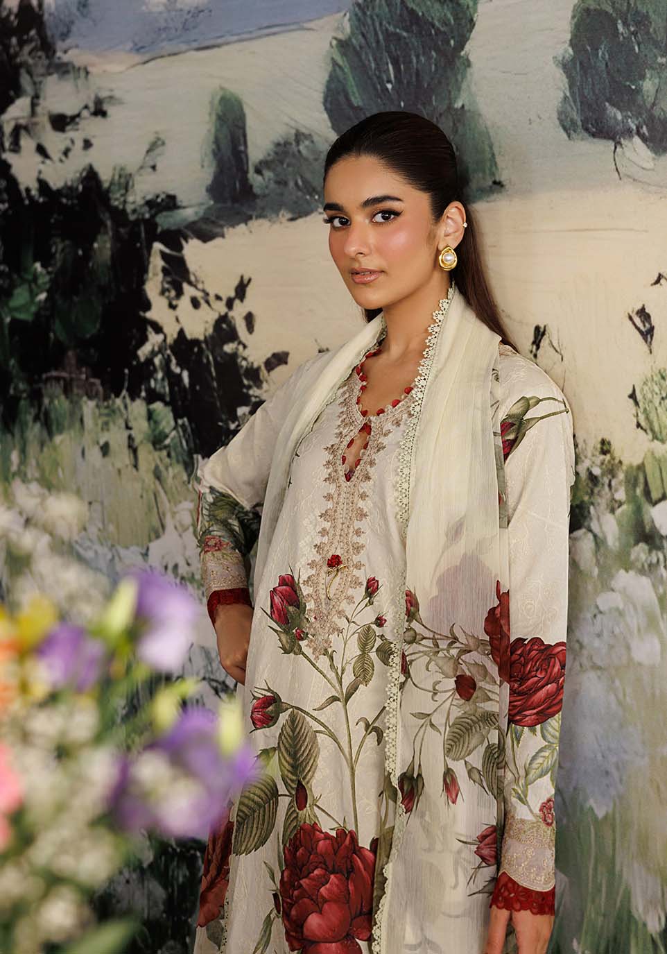 Zarqash | RimJhim The Moonsoon Edit 26 |BAHAR ZQ002 - Casual Dress - available at Maria Faisal in UK and USA.