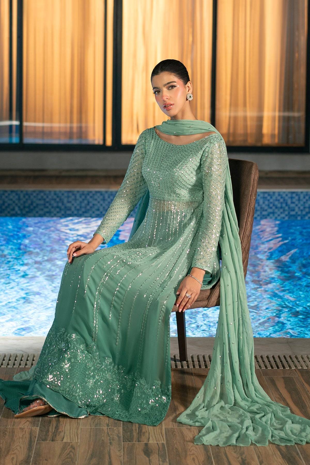 Fahad Hussayn | Lawn Banger | Midnight Aura by Maria Faisal - Registered Vendor of : Erum Khan - type : Ladies Clothes - 100% original wedding dresses