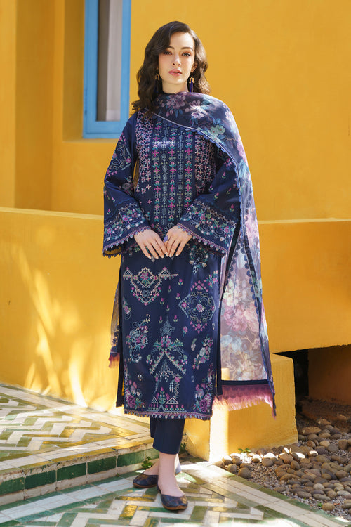 Baroque | Luxury Pret 24 | LAWN UF-570 - Designer Dress with Intricate embroidery and embellishments. Shop elegent wedding dress at Maria Faisal.