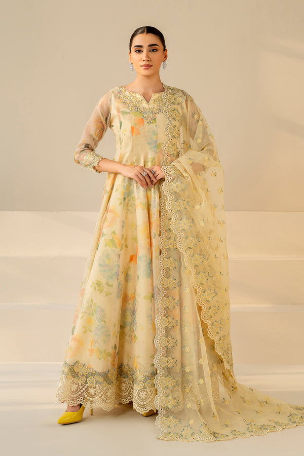 Baroque | Luxury Pret 25 | EMBROIDERED COTTON PATTI PR-1180 - Ladies Clothes - Maria Faisal